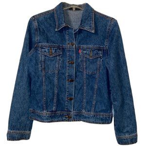 Shacket Blue Jean Jacket Shirt Sz L/M Girls XS Women 36" Chest T'Z Factory EUC